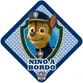 Patrulla Canina Spain LPC103 Niño a Bordo Pegatina, Azul