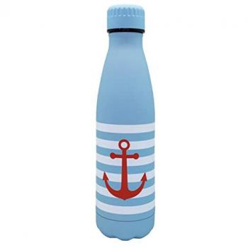 Termo Doble Pared Vin Bouquet Azul Claro 500 ml, Acero Inoxidable, Aislamiento para Fríos y Calientes