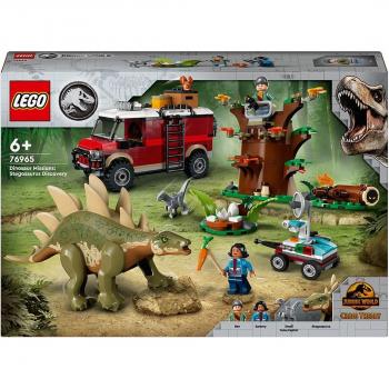 LEGO® 76965 Misiones Dinosaurio: Descubrimiento del Stegosaurus - Juego de construcción con temática de dinosaurios, incluye un modelo detallado del Stegosaurus, figuras de minifiguras de exploradores y accesorios relacionados
