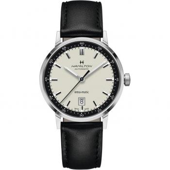 Hamilton American Classic Intra-Matic Auto Watch, 40mm - White/Black - Size: One Size