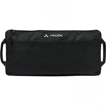 Bolso Alforja Vaude Addita Negro, impermeable, con capacidad de 18 litros, sistema de fijación QMR, reflectante para mayor seguridad en la carretera