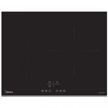 Placa de Inducción Midea MC-IT7218B3-AC 60 cm con 3 Zonas y Zona Extragrande de 32 cm, 7400W, Sistema de Inducción Magnética y Bloque