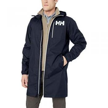 Helly Hansen Belfast - Abrigo impermeable para hombre, resistente al viento y transpirable, impermeable, resistente al viento y transpirable., Hombre, 53272, azul marino, M