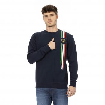 Automobili Lamborghini Blue Cotton Sweater - M