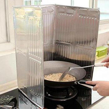 EQLEF® Protector de aceite de cocina de aluminio contra el escudo de la salpicadura