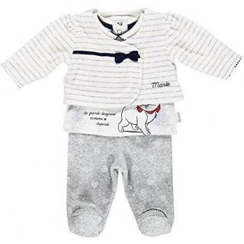 Brums 153Bcem - Conjunto de bebé-niñas, gris