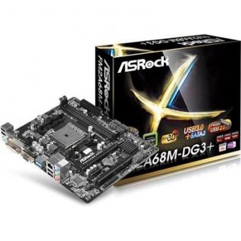 Placa Base Asrock FM2A68M-DG3+ Micro ATX con Soporte para CPU AMD A68, VGA, DVI, USB 3.0 y RAID