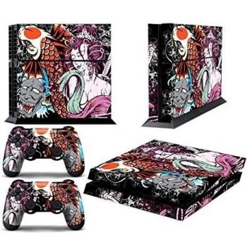Juego de skins para PS4 y dos mandos, diseño de Tsunami [PlayStation 4]