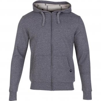 Chaqueta con capucha Joma Jungle gris melange para hombre, sudadera con cremallera, material cómodo y ligero, diseño moderno y deportivo, ideal para actividades al aire libre y uso diario