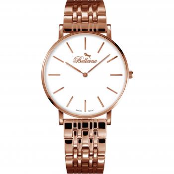Bellevue Reloj Mujer Analogico Cuarzo con Correa de Metal D.32