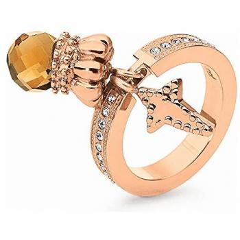 Anillo Folli Follie Mujer 3R2T016RFC-54 - Elegante Diseño, acero inoxidable, color rosa, talla 14