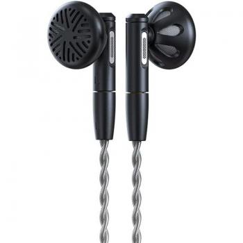 FiiO FF5 Auriculares Intrauditivos HiFi Negros con controlador dinámico, dispositivo de Audio de alta resolución, Cable