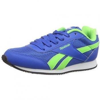 Reebok Royal Cljog 2 Zapatillas de running, Niños, Azul / Verde / Blanco / Negro, 32 1/2