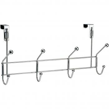 MSV Patera CROMADA 8 Ganchos, Acero, Plateado, 20x13x42 cm