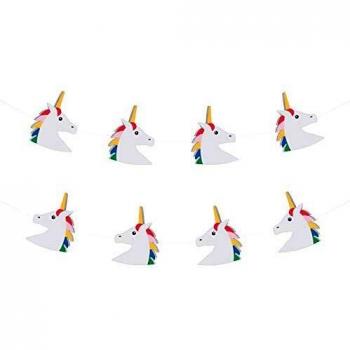 My Little Day My MLD-GUILICO - Guirnalda de papel, diseño de unicornio, multicolor