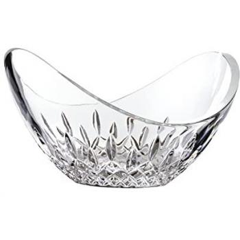Waterford Lismore Essence Clear Crystal 9 and 8 Ellipse Bowls