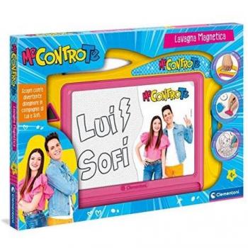 Clementoni Contro Magnética Borrable Tablero Pizarra de Dibujo Niños 4 Años+, Multicolor