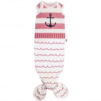 Baby Bites ORIGINAL - Pijama Babygown ROSA MARINERO - Tejido 100% Algodón orgánico