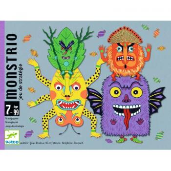 Juego de Cartas Monstrio - Djeco, Estrategia, 72 Cartas, +7 Años, Duración 15 Minutos