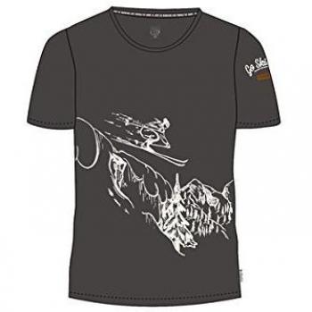 Maloja Lake Camiseta de Manga Corta, Hombre, Negro, XL