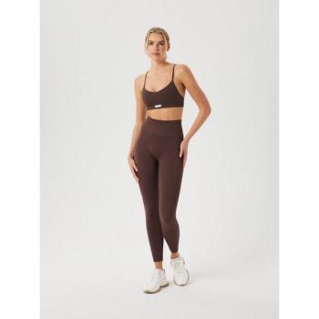 Björn Borg Studio Seamless Rib Tights - Brown, Size M