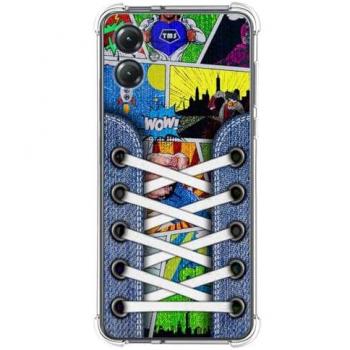 Funda Antigolpes de Silicona con Diseño de Zapatillas para Motorola Moto G14