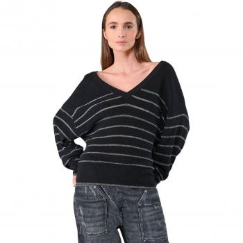 Le Temps des Cerises MORE Women's Sweater in Black