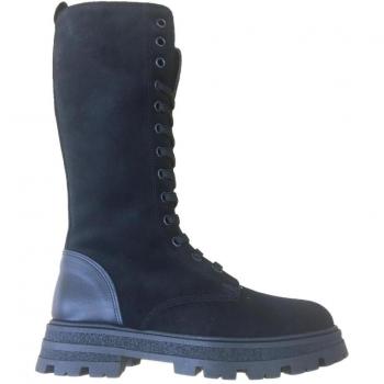 YOWAS 24610 Bota Cordones Negro para Niña