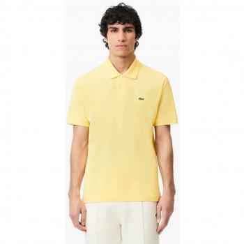 Lacoste Classic Fit Yellow Short Sleeve Polo Shirt for Men, Size XS