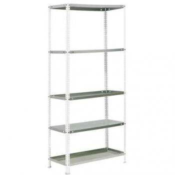SimonRack Jardinera Vertical Exterior, 1800x900x300 mm, 5 Baldas, Soporta 100 kg de Punto Flexión por balda, Blanco/Galva - Simon Garden