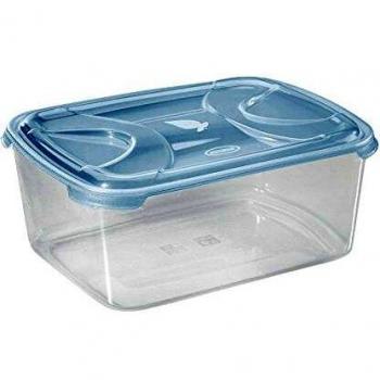 Tontarelli - Fiambrera Rectangular 5l Nuvola Azul/Transparente
