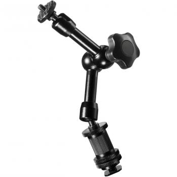 Walimex Pro DSLR Swivel Arm Magic - Brazo Extensible con bisagras de 18 cm, Negro