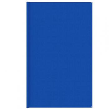 Alfombra para tienda de campaña HDPE azul 400x400 cm
