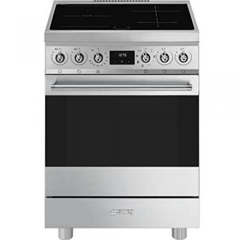 Cocina Eléctrica Smeg C6IMXM2 con Piano de Inducción Multizona 60x60 cm, Acero Inoxidable, Clase A, Termoventilado
