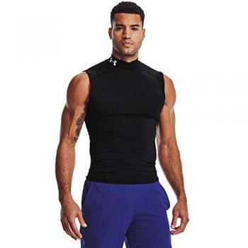 Under Armour Camiseta Sin Mangas Heatgear Armour Comp Mock Hombre Negro M