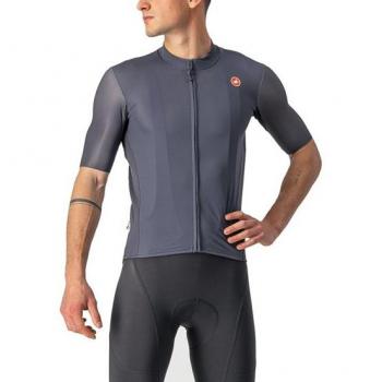 Castelli Maillot de Manga Corta Endurance Elite Gris Oscuro - Talla S