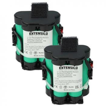 Extensilo - 2x Batería compatible con Gardena Robotic R70Li 2016, R70Li 2015, R70Li 2018, R70Li 2017, R75Li 2013