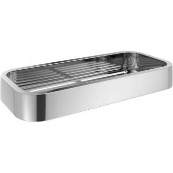 Jabonera de ducha rectangular Outline Gedy con acabado cromado