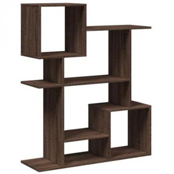 Librería divisora de madera ingeniería marrón roble 92x29x112 cm