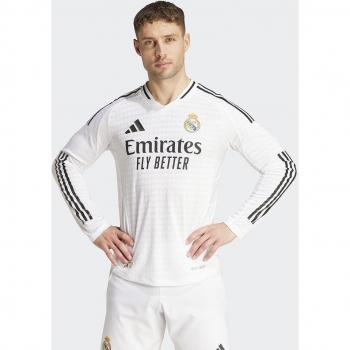 Adidas Men's Long Sleeve Authentic Home Jersey Real Madrid CF 2024-2025