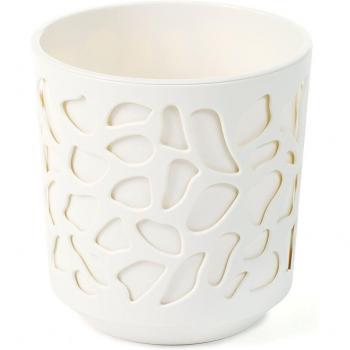 Maceta Duet 300 mm - Crema y Crema
