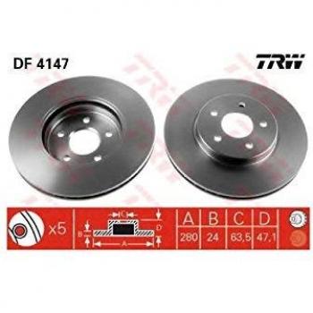 TRW Automotive AfterMarket DF4147 Brake Disc
