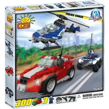 Conjunto de Construcción de Policía Action Town 300 Piezas Chase Barcos 1 en 6