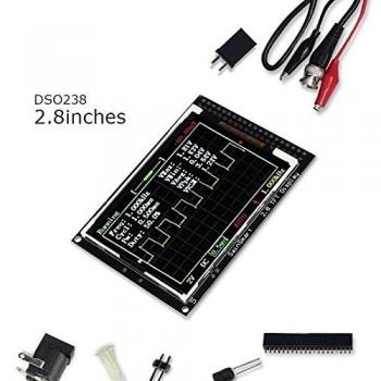 SainSmart 2016 New Update dso238 2.8 TFT digital USB osciloscopio Kit DIY Parts 1 Msps + muestras Open Source