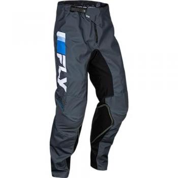Pantalones de Cross FLY Racing Kinetic 533-Prix Azul-Carbón-Blanco, Talla 30, Motocross, Gris Blanco Azul, Unisex