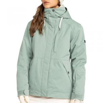 Roxy Chaqueta Billie Verde para mujer, chaqueta de esquí estándar