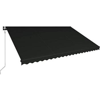 Toldo retráctil automático gris antracita 500x300 cm