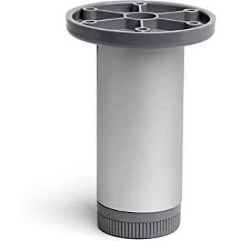 PATA CILÍNDRICA DE ALUMINIO EN COLOR ANODIZADO MATE MOD.405. ALTURA 100mm REI