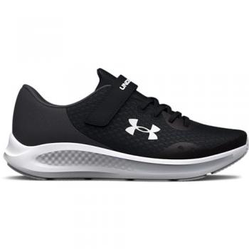 Zapatillas de deporte Under Armour UA GPS Pursuit 3 AC para niña, ligeras y flexibles, color negro/gris azabache/blanco, talla 34