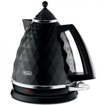 De'Longhi Brillante KBJ 2001.BK - Tetera eléctrica, 2000 W, 1.7 L, plástico, negro